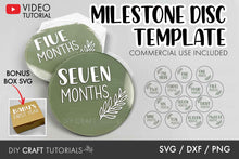 Load image into Gallery viewer, Baby Milestone Disc SVG - Set 4