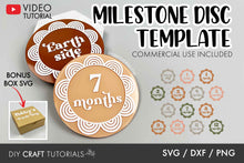 Load image into Gallery viewer, Boho Baby Milestone SVG