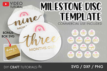 Load image into Gallery viewer, Baby Milestone Disc SVG - Set 7
