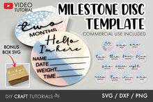 Load image into Gallery viewer, Leopard Print Baby Milestone SVG