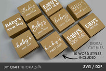 Load image into Gallery viewer, Baby Milestone Box Template