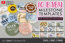 Load image into Gallery viewer, Baby Milestone Disc SVG Bundle