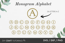 Load image into Gallery viewer, Monogram SVG - Alphabet Set 1