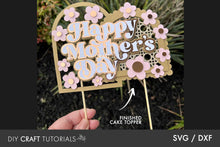 Load image into Gallery viewer, Retro Mother's Day Cake Topper