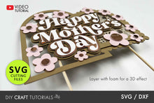 Load image into Gallery viewer, Retro Mother's Day Cake Topper