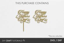 Load image into Gallery viewer, Mother's Day Cake Topper SVG