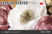 Load image into Gallery viewer, Paper Flower Center SVG
