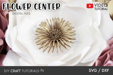 Load image into Gallery viewer, Paper Flower Center SVG