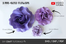 Load image into Gallery viewer, Paper Flower Template - Set 1