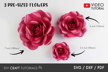 Load image into Gallery viewer, Paper Flower Template - Set 3