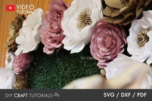 Load image into Gallery viewer, Large Paper Flower Template - Set 2