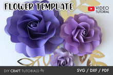 Load image into Gallery viewer, Paper Flower Template - Set 1