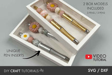 Load image into Gallery viewer, Beaded Pen Box SVG