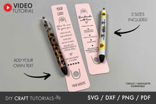 Load image into Gallery viewer, Resin Pen Care Card SVG