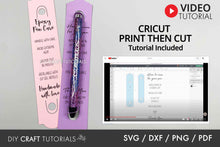 Load image into Gallery viewer, Resin Pen Care Card SVG