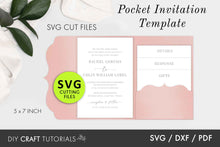 Load image into Gallery viewer, Pocket Wedding Invitation Card - Ornate