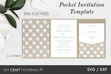 Load image into Gallery viewer, Pocket Wedding Invitation Card - Moroccan