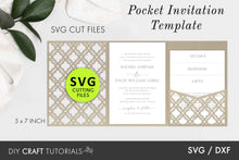 Load image into Gallery viewer, Pocket Wedding Invitation Card - Moroccan