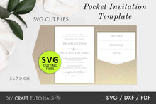 Load image into Gallery viewer, Pocket Wedding Invitation Card