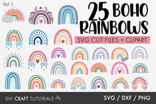 Load image into Gallery viewer, Boho Rainbow SVG