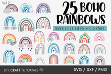 Load image into Gallery viewer, Boho Rainbow SVG