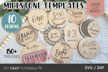 Load image into Gallery viewer, Baby Milestone SVG Bundle for Laser Cutters