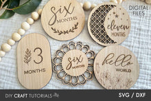 Load image into Gallery viewer, Baby Milestone SVG Bundle for Laser Cutters