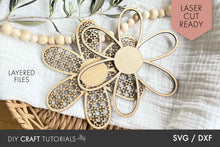 Load image into Gallery viewer, Laser Cut Rattan Flower SVG Bundle