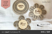 Load image into Gallery viewer, Laser Cut Baby Name Sign SVG Bundle