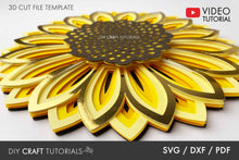 Load image into Gallery viewer, Layered Mandala SVG - Sunflower