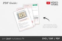 Load image into Gallery viewer, Wine Glass Charm Box Template