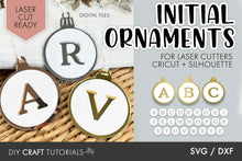 Load image into Gallery viewer, Initial Christmas Ornament SVG