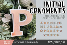 Load image into Gallery viewer, Monogram Christmas Ornament SVG
