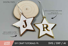 Load image into Gallery viewer, Star Christmas Ornament SVG