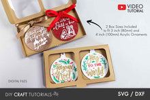 Load image into Gallery viewer, Acrylic Ornament Box SVG