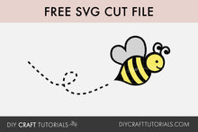 Load image into Gallery viewer, Bee SVG - Freebie SVG