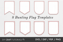Load image into Gallery viewer, Bunting SVG Template