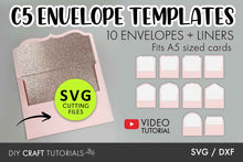 Load image into Gallery viewer, C5 Envelope Templates - 6.4 x 9 in