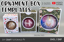 Load image into Gallery viewer, Ornament Box SVG Bundle - 3 Sizes