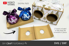 Load image into Gallery viewer, 3in Double Ornament Box SVG