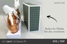 Load image into Gallery viewer, 4in Flat Double Ornament Box SVG