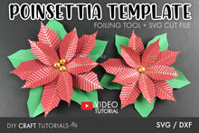 Load image into Gallery viewer, Single Line Flower Poinsettia | Foil Quill Design