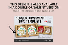 Load image into Gallery viewer, Acrylic Ornament Gift Box SVG