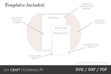 Load image into Gallery viewer, Gatefold Wedding Invitation Template - Classic