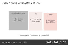 Load image into Gallery viewer, Gatefold Wedding Invitation Template - Scalloped