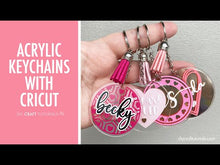 Load and play video in Gallery viewer, Heart Keychain Pattern SVG
