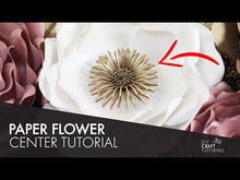Load and play video in Gallery viewer, Paper Flower Center SVG