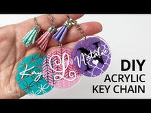Load and play video in Gallery viewer, Round Keychain SVG