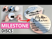 Load and play video in Gallery viewer, Leopard Print Baby Milestone SVG