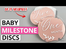 Load and play video in Gallery viewer, Floral Baby Milestone Disc SVG - Set 8